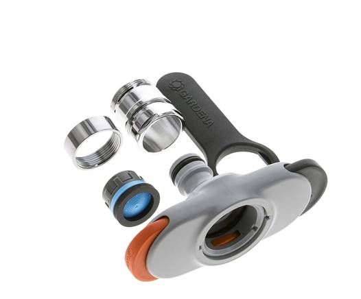 Kunststof GARDENA Adapter M22 x 1.0 or M24 x 1.0 Buitendraad / Binnendraad