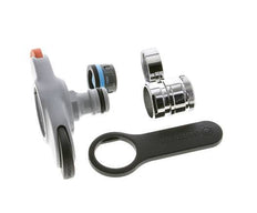 Kunststof GARDENA Adapter M22 x 1.0 or M24 x 1.0 Buitendraad / Binnendraad