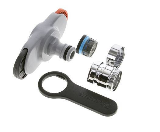 Kunststof GARDENA Adapter M22 x 1.0 or M24 x 1.0 Buitendraad / Binnendraad