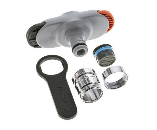 Kunststof GARDENA Adapter M22 x 1.0 or M24 x 1.0 Buitendraad / Binnendraad