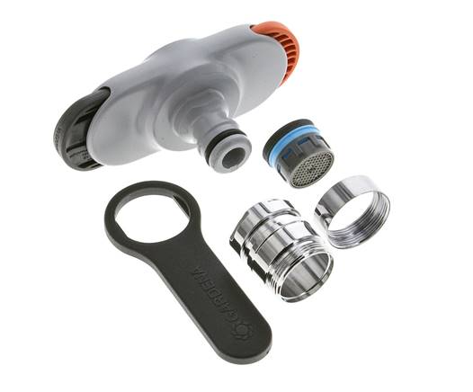 Kunststof GARDENA Adapter M22 x 1.0 or M24 x 1.0 Buitendraad / Binnendraad