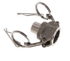Camlock DN 15 (1/2'') Koppeling RvsR 1/2'' met buitendraad Type B MIL-C-27487