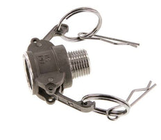 Camlock DN 15 (1/2'') Koppeling RvsR 1/2'' met buitendraad Type B MIL-C-27487