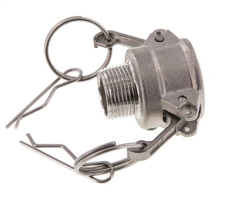 Camlock DN 20 (3/4'') Koppeling RvsR 3/4'' met buitendraad Type B MIL-C-27487