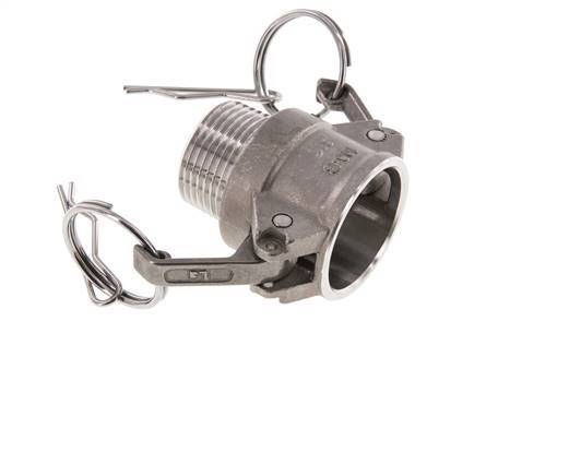 Camlock DN 25 (1'') Koppeling RvsR 1'' met buitendraad Type B MIL-C-27487