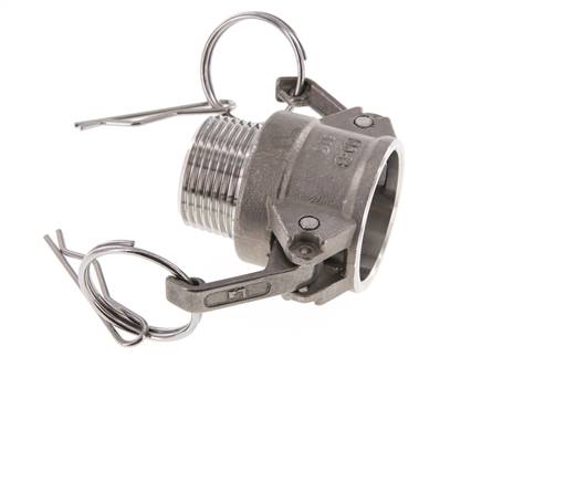 Camlock DN 25 (1'') Koppeling RvsR 1'' met buitendraad Type B MIL-C-27487