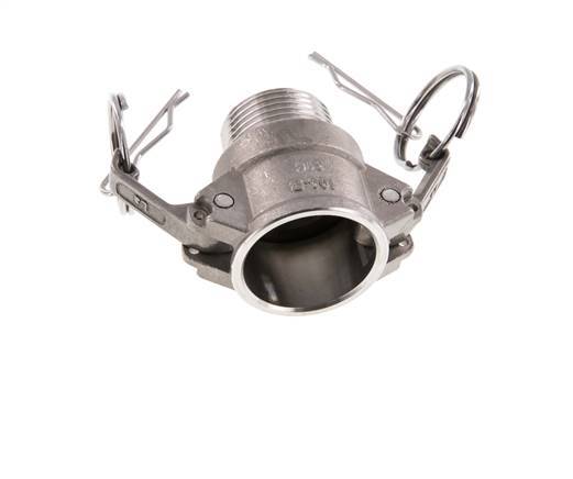 Camlock DN 25 (1'') Koppeling RvsR 1'' met buitendraad Type B MIL-C-27487