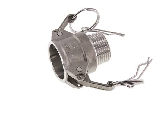 Camlock DN 25 (1'') Koppeling RvsR 1'' met buitendraad Type B MIL-C-27487