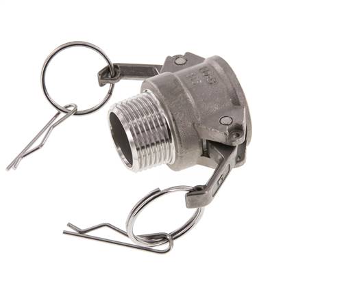 Camlock DN 25 (1'') Koppeling RvsR 1'' met buitendraad Type B MIL-C-27487