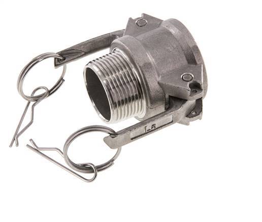 Camlock DN 32 (1 1/4'') Koppeling RvsR 1 1/4'' met buitendraad Type B MIL-C-27487