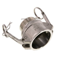 Camlock DN 40 (1 1/2'') Koppeling RvsR 1 1/2'' met buitendraad Type B MIL-C-27487