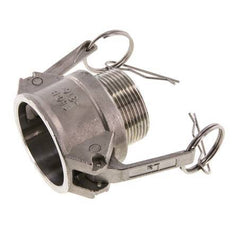 Camlock DN 40 (1 1/2'') Koppeling RvsR 1 1/2'' met buitendraad Type B MIL-C-27487