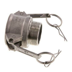 Camlock DN 40 (1 1/2'') Koppeling RvsR 1 1/2'' met buitendraad Type B MIL-C-27487