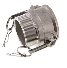 Camlock DN 60 (2 1/2'') Koppeling RvsR 2 1/2'' met buitendraad Type B MIL-C-27487