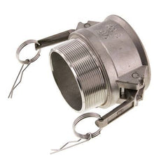 Camlock DN 75 (3'') Koppeling RvsR 3'' met buitendraad Type B MIL-C-27487