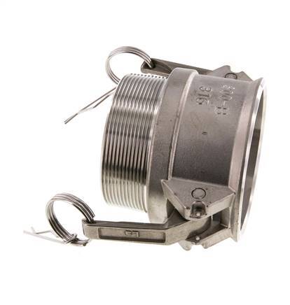 Camlock DN 75 (3'') Koppeling RvsR 3'' met buitendraad Type B MIL-C-27487