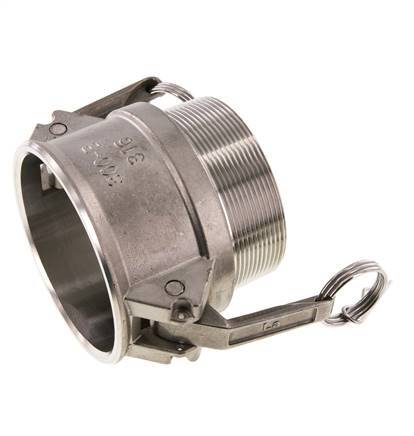 Camlock DN 75 (3'') Koppeling RvsR 3'' met buitendraad Type B MIL-C-27487