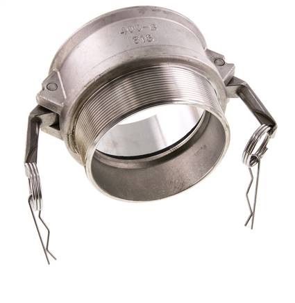 Camlock DN 90 (4'') Koppeling RvsR 4'' met buitendraad Type B MIL-C-27487