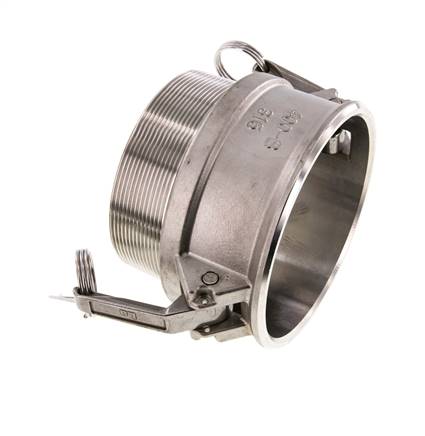 Camlock DN 90 (4'') Koppeling RvsR 4'' met buitendraad Type B MIL-C-27487