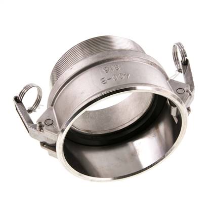 Camlock DN 90 (4'') Koppeling RvsR 4'' met buitendraad Type B MIL-C-27487