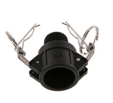 Camlock DN 20 (3/4'') Koppeling PolypropyleenR 3/4'' met buitendraad Type B MIL-C-27487