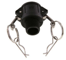 Camlock DN 20 (3/4'') Koppeling PolypropyleenR 3/4'' met buitendraad Type B MIL-C-27487