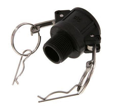 Camlock DN 20 (3/4'') Koppeling PolypropyleenR 3/4'' met buitendraad Type B MIL-C-27487