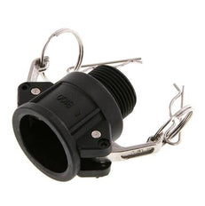 Camlock DN 25 (1'') Koppeling PolypropyleenR 1'' met buitendraad Type B MIL-C-27487