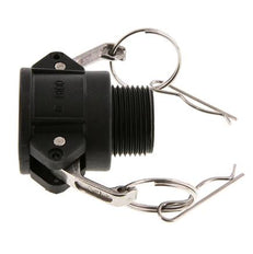 Camlock DN 25 (1'') Koppeling PolypropyleenR 1'' met buitendraad Type B MIL-C-27487