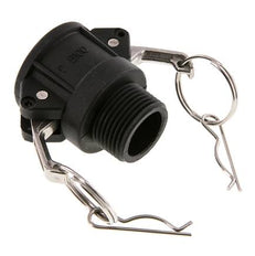 Camlock DN 25 (1'') Koppeling PolypropyleenR 1'' met buitendraad Type B MIL-C-27487