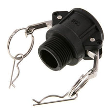 Camlock DN 25 (1'') Koppeling PolypropyleenR 1'' met buitendraad Type B MIL-C-27487