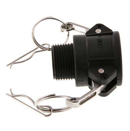 Camlock DN 25 (1'') Koppeling PolypropyleenR 1'' met buitendraad Type B MIL-C-27487