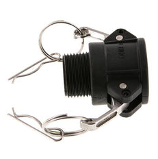 Camlock DN 25 (1'') Koppeling PolypropyleenR 1'' met buitendraad Type B MIL-C-27487