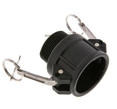 Camlock DN 40 (1 1/2'') Koppeling PolypropyleenR 1 1/2'' met buitendraad Type B MIL-C-27487