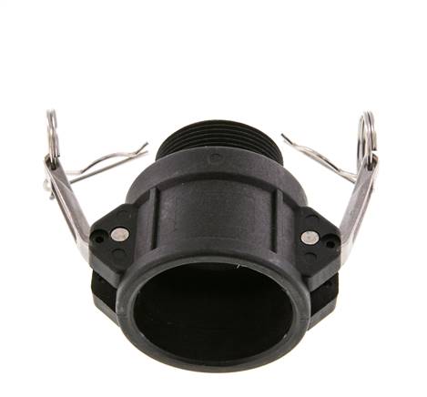 Camlock DN 40 (1 1/2'') Koppeling PolypropyleenR 1 1/2'' met buitendraad Type B MIL-C-27487