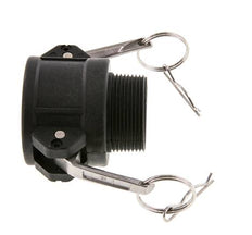 Camlock DN 40 (1 1/2'') Koppeling PolypropyleenR 1 1/2'' met buitendraad Type B MIL-C-27487