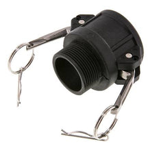 Camlock DN 40 (1 1/2'') Koppeling PolypropyleenR 1 1/2'' met buitendraad Type B MIL-C-27487