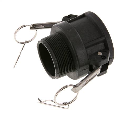 Camlock DN 50 (2'') Koppeling PolypropyleenR 2'' met buitendraad Type B MIL-C-27487