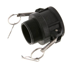 Camlock DN 50 (2'') Koppeling PolypropyleenR 2'' met buitendraad Type B MIL-C-27487