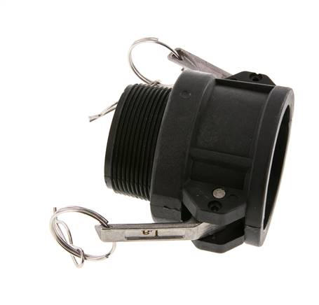 Camlock DN 50 (2'') Koppeling PolypropyleenR 2'' met buitendraad Type B MIL-C-27487