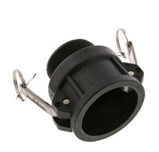 Camlock DN 50 (2'') Koppeling PolypropyleenR 2'' met buitendraad Type B MIL-C-27487