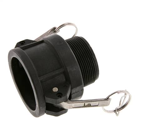 Camlock DN 50 (2'') Koppeling PolypropyleenR 2'' met buitendraad Type B MIL-C-27487