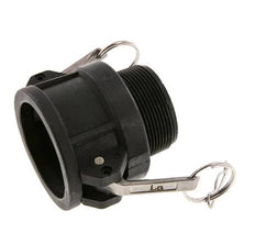 Camlock DN 50 (2'') Koppeling PolypropyleenR 2'' met buitendraad Type B MIL-C-27487