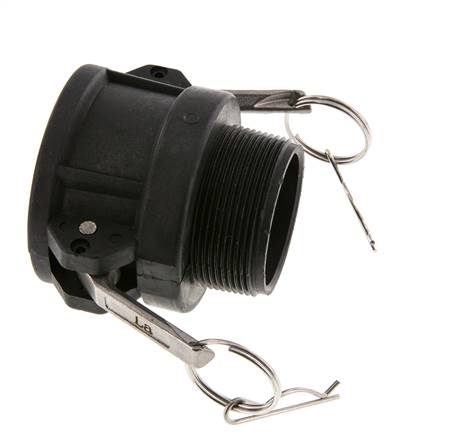 Camlock DN 50 (2'') Koppeling PolypropyleenR 2'' met buitendraad Type B MIL-C-27487