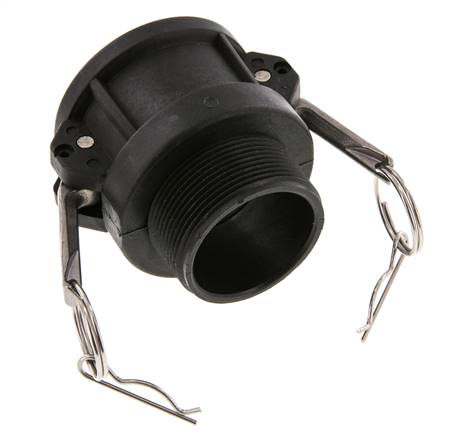 Camlock DN 50 (2'') Koppeling PolypropyleenR 2'' met buitendraad Type B MIL-C-27487