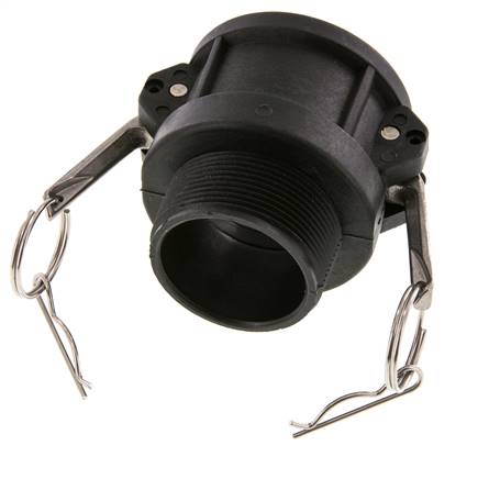 Camlock DN 50 (2'') Koppeling PolypropyleenR 2'' met buitendraad Type B MIL-C-27487