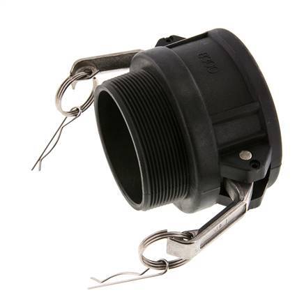 Camlock DN 75 (3'') Koppeling PolypropyleenR 3'' met buitendraad Type B MIL-C-27487