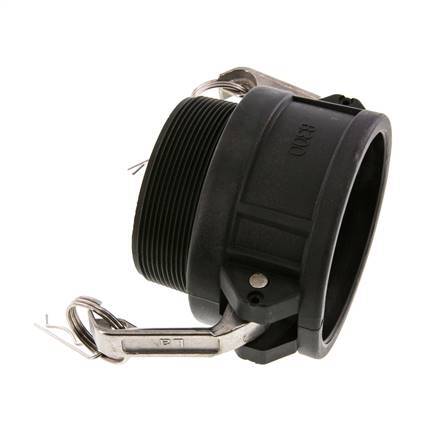 Camlock DN 75 (3'') Koppeling PolypropyleenR 3'' met buitendraad Type B MIL-C-27487