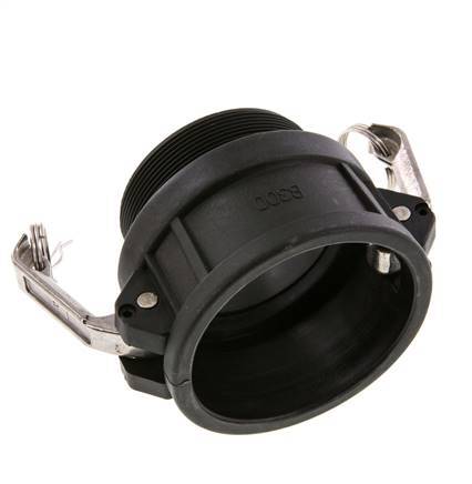 Camlock DN 75 (3'') Koppeling PolypropyleenR 3'' met buitendraad Type B MIL-C-27487