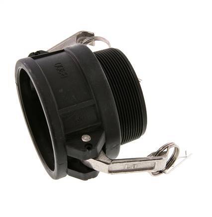 Camlock DN 75 (3'') Koppeling PolypropyleenR 3'' met buitendraad Type B MIL-C-27487